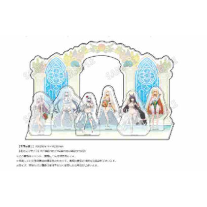 I want to be a power behind the scenes! Original acrylic diorama wedding swimsuit Ver. (陰の実力者になりたくて! 描き下ろしアクリルジオラマ ウエディング水着Ver.)
