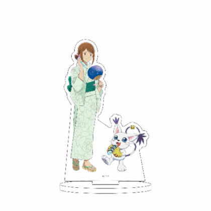 Acrylic stand Digimon Adventure 02 THE BEGINNING 25 Hikari Yagami & Tailmon Yukata Ver. (Original illustration) (アクリルスタンド デジモンアドベンチャー02 THE BEGINNING 25 八神ヒカリ&テイルモン 浴衣Ver.(描き下ろしイラ)