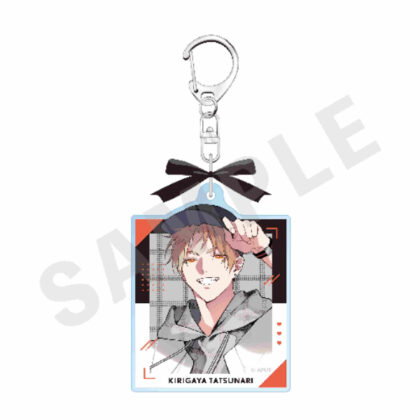 Love from the tip of the tongue Acrylic key chain with ribbon Achievement/Life size (舌先から恋 リボン付きアクリルキーホルダー 達成・等身)