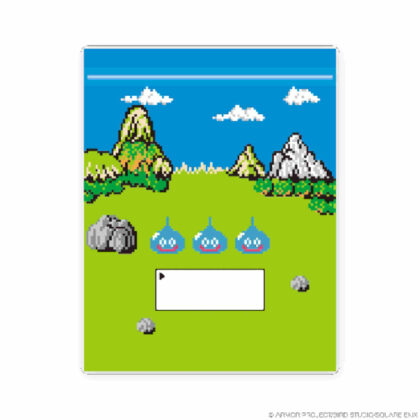 Dragon Quest Stationery Shop Zipper Bag Dot Design (ドラゴンクエスト文具屋 ジッパーバッグ ドットデザイン)