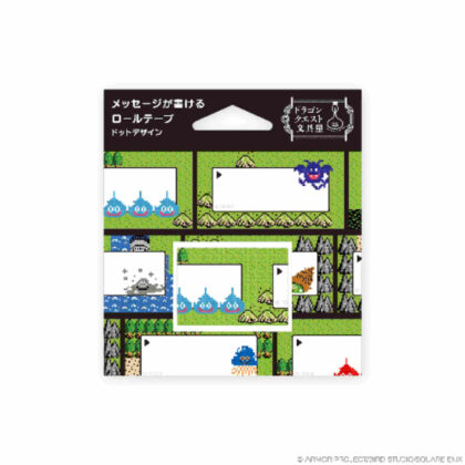 Dragon Quest Stationery Roll Tape Dot Design for Writing Messages (ドラゴンクエスト文具屋 メッセージが書けるロールテープ ドットデザイン)