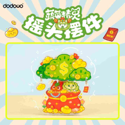 DODOWO Vegetable Fairy Series Acrylic Figurine Money Tree (DODOWO おやさい妖精シリーズ アクリル置物 金のなる木)