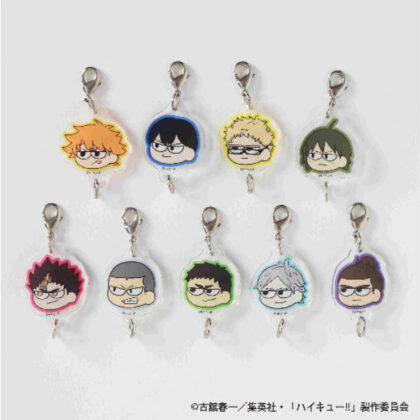 Haikyu!! Girori Trading Connecting Acrylic Charm -Karasuno Ver.- (ハイキュー!! ジロリ トレーディングつながるアクリルチャーム -烏野Ver.-)