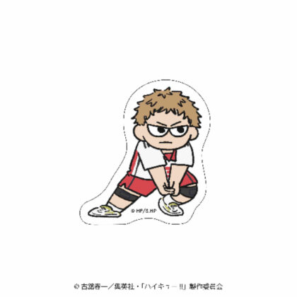 Haikyu!! Girori Die-cut Sticker Match Ver. Eisuke Yaku (ハイキュー!! ジロリ ダイカットステッカー 試合Ver. 夜久衛輔)