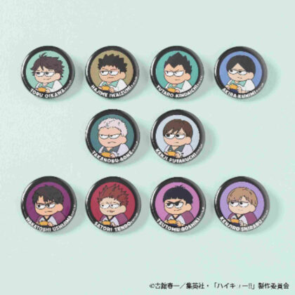 Haikyu!! Jirori Can Badge Sendai (ハイキュー!! ジロリ 缶バッジ 仙台)