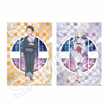 "Re: Life in a Different World from Zero" Clear File Set Tanabata Festival ver. Subaru & Emilia (｢Re:ゼロから始める異世界生活｣クリアファイルセット七夕まつりver.スバル&エミリア)