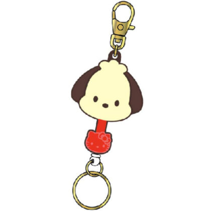 Sanrio Characters Chocolate Rubber Key Reel 03 Pochacco (サンリオキャラクターズチョコレート　ラバーキーリール03　ポチャッコ)