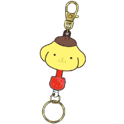 Sanrio Characters Chocolate Rubber Key Reel 04 Pompompurin (サンリオキャラクターズチョコレート　ラバーキーリール04　ポムポムプリン)