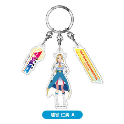 Triple acrylic keychain Magilmier Co., Ltd. 02 Hitomi Koshigaya A (3連アクリルキーホルダー 株式会社マジルミエ02 越谷 仁美 A)