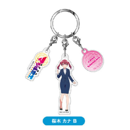 3-strand acrylic key chain Magil Mie Co., Ltd. 03 Sakuragi Kana B (3連アクリルキーホルダー 株式会社マジルミエ03 桜木 カナB)