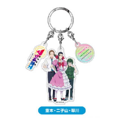 Triple acrylic keychain Magilmier Co., Ltd. 05 Shigemoto, Futagoyama, Midorikawa (3連アクリルキーホルダー 株式会社マジルミエ05 重本・二子山・翠川)
