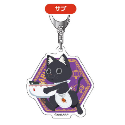 Ramen Red Cat Acrylic Keychain 03 Sub (ラーメン赤猫 アクリルキーホルダー03サブ)