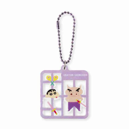Crayon Shin-chan plastic model style key chain Buri Buri Zaemon (クレヨンしんちゃん プラスチックモデル風キーホルダー ぶりぶりざえもん)