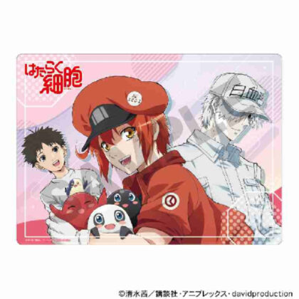 Cells at Worker Underlay Red (はたらく細胞 下敷き レッド)
