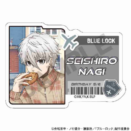 Blue Rock Acrylic Name Badge Seishiro Nagi Travel (ブルーロック アクリルネームバッジ 凪誠士郎 旅行)