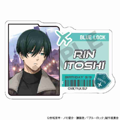 Blue Rock Acrylic Name Badge Rin Itoshi Travel (ブルーロック アクリルネームバッジ 糸師凛 旅行)