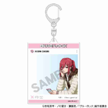 Blue Rock SNS Style Acrylic Key Chain Shredded Leopard Horse Travel (ブルーロック SNS風アクリルキーホルダー 千切豹馬 旅行)