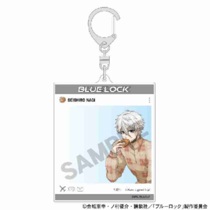 Blue Rock SNS Style Acrylic Key Chain Seishiro Nagi Travel (ブルーロック SNS風アクリルキーホルダー 凪誠士郎 旅行)