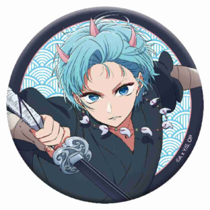 [Oshinoko] Glitter can badge Aqua (Touki Ver.) (【推しの子】 グリッター缶バッジ アクア(刀鬼Ver.))