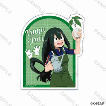My Hero Academia Sticker Gardener Frog Blowing Rainy Season (僕のヒーローアカデミア ステッカー 園芸員 蛙吹梅雨)