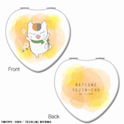 Natsume's Book of Friends Heart-shaped Compact Mirror Ver.2 Design 02 Nyanko Sensei (夏目友人帳 ハート型コンパクトミラー Ver.2 デザイン02ニャンコ先生)