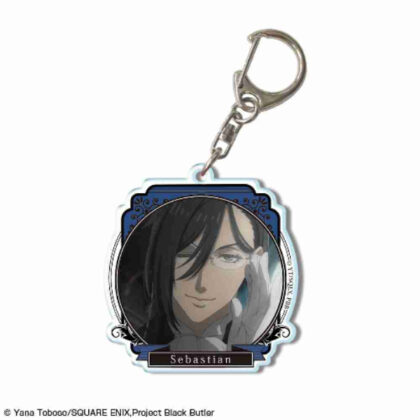 Black Butler -Boarding School Edition- Acrylic Key Chain Design 02 Sebastian Michaelis B (黒執事 -寄宿学校編- アクリルキーホルダー デザイン02セバスチャン・ミカエリス B)
