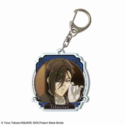 Black Butler -Boarding School Edition- Acrylic Key Chain Design 04 Sebastian Michaelis D (黒執事 -寄宿学校編- アクリルキーホルダー デザイン04セバスチャン・ミカエリス D)