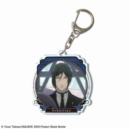 Black Butler -Boarding School Edition- Acrylic Key Chain Design 05 Sebastian Michaelis E (黒執事 -寄宿学校編- アクリルキーホルダー デザイン05セバスチャン・ミカエリス E)