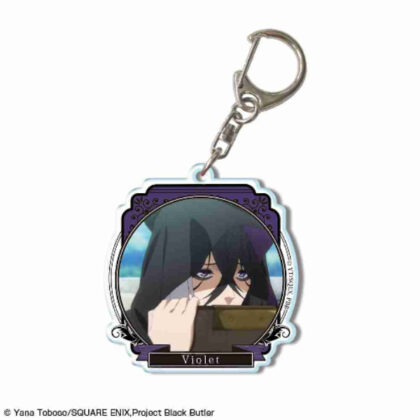Black Butler -Boarding School Edition- Acrylic Key Chain Design 22 Gregory Violet B (黒執事 -寄宿学校編- アクリルキーホルダー デザイン22グレゴリー・バイオレット B)
