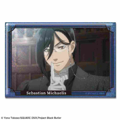 Black Butler -Boarding School Edition- Hologram Can Badge Design 01 Sebastian Michaelis A (黒執事 -寄宿学校編- ホログラム缶バッジ デザイン01 セバスチャン・ミカエリス A)