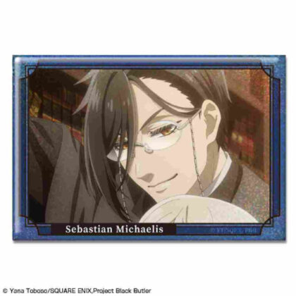 Black Butler -Boarding School Edition- Hologram Can Badge Design 05 Sebastian Michaelis E (黒執事 -寄宿学校編- ホログラム缶バッジ デザイン05 セバスチャン・ミカエリス E)