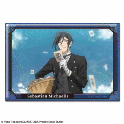 Black Butler -Boarding School Edition- Hologram Can Badge Design 06 Sebastian Michaelis F (黒執事 -寄宿学校編- ホログラム缶バッジ デザイン06 セバスチャン・ミカエリス F)