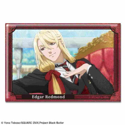 Black Butler -Boarding School Edition- Hologram Can Badge Design 15 Edgar Redmond A (黒執事 -寄宿学校編- ホログラム缶バッジ デザイン15 エドガー・レドモンド A)