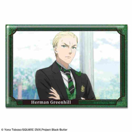 Black Butler -Boarding School Edition- Hologram Can Badge Design 19 Herman Greenhill A (黒執事 -寄宿学校編- ホログラム缶バッジ デザイン19 ハーマン・グリーンヒル A)