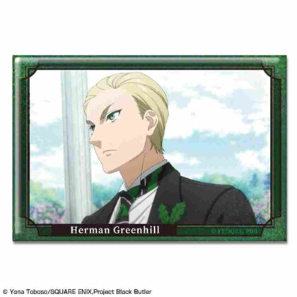 Black Butler -Boarding School Edition- Hologram Can Badge Design 20 Herman Greenhill B (黒執事 -寄宿学校編- ホログラム缶バッジ デザイン20 ハーマン・グリーンヒル B)
