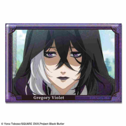 Black Butler -Boarding School Edition- Hologram Can Badge Design 22 Gregory Violet B (黒執事 -寄宿学校編- ホログラム缶バッジ デザイン22 グレゴリー・バイオレット B)