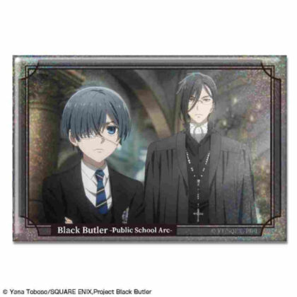 Black Butler -Boarding School Edition- Hologram Can Badge Design 30 Sebastian Michaelis & Ciel Phantomhive C (黒執事 -寄宿学校編- ホログラム缶バッジ デザイン30 セバスチャン・ミカエリス&シエル・ファントムハイヴ C)