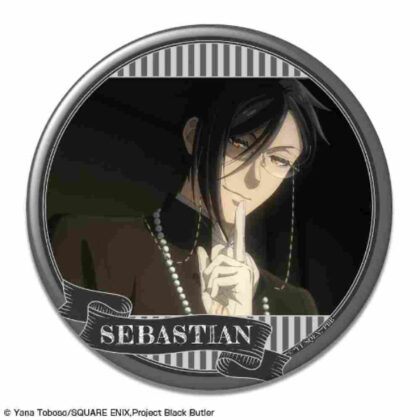 Black Butler -Boarding School Edition- Can Badge Design 03 Sebastian Michaelis C (黒執事 -寄宿学校編- 缶バッジ デザイン03 セバスチャン・ミカエリス C)