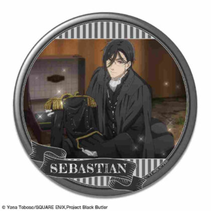 Black Butler -Boarding School Edition- Can Badge Design 05 Sebastian Michaelis E (黒執事 -寄宿学校編- 缶バッジ デザイン05 セバスチャン・ミカエリス E)
