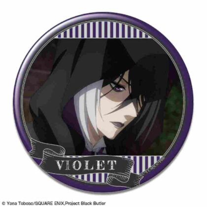 Black Butler -Boarding School Edition- Can Badge Design 30 Gregory Violet (黒執事 -寄宿学校編- 缶バッジ デザイン30 グレゴリー・バイオレット)