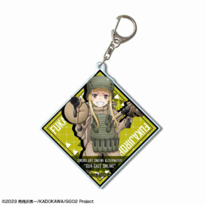 Sword Art Online Alternative Gun Gale Online II Big Acrylic Keychain Design 05 Fukajiro A (ソードアート・オンライン オルタナティブ ガンゲイル・オンラインII ビッグアクリルキーホルダー デザイン05 フカ次郎 A)