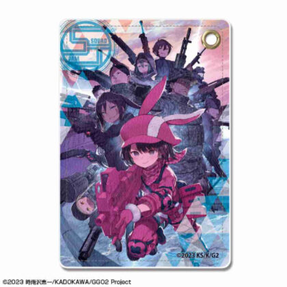 Sword Art Online Alternative Gun Gale Online II Leather Pass Case Design 04 Key Visual (ソードアート・オンライン オルタナティブ ガンゲイル・オンラインII レザーパスケース デザイン04 キービジュアル)