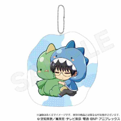 Gintama Gyaokore Die-cut Cushion Keychain Shinpachi Shimura (銀魂 ぎゃおコレ ダイカットクッションキーホルダー 志村新八)