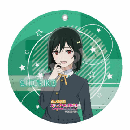 Love Live! Nijigasaki Academy School Idol Club Leather Coaster Keychain K Shiori Mifune (ラブライブ!虹ヶ咲学園スクールアイドル同好会 レザーコースターキーホルダー K 三船栞子)
