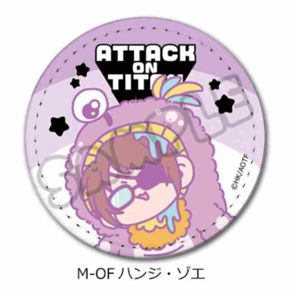 Attack on Titan The Final Season 11th Leather Badge (Round) M-OF Hange (進撃の巨人 The Final Season 第11弾 レザーバッジ(丸形) M-OF ハンジ)