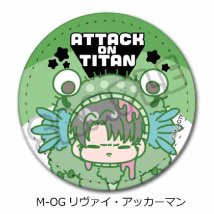Attack on Titan The Final Season 11th Leather Badge (Round) M-OG Levi (進撃の巨人 The Final Season 第11弾 レザーバッジ(丸形) M-OG リヴァイ)