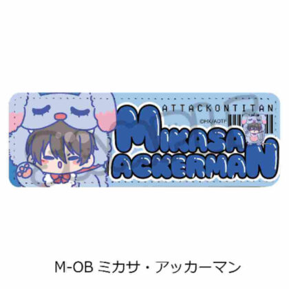 Attack on Titan The Final Season 11th Leather Badge (Long) M-OB Mikasa (進撃の巨人 The Final Season 第11弾 レザーバッジ(ロング) M-OB ミカサ)