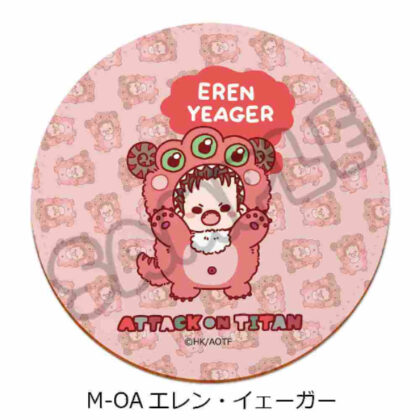 Attack on Titan The Final Season 11th Leather Coaster M-OA Eren (進撃の巨人 The Final Season 第11弾 レザーコースター M-OA エレン)