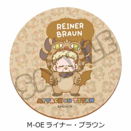 Attack on Titan The Final Season 11th Leather Coaster M-OE Liner (進撃の巨人 The Final Season 第11弾 レザーコースター M-OE ライナー)