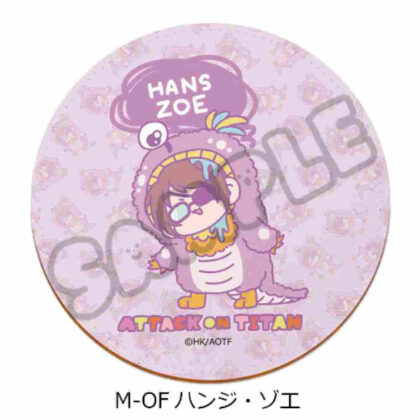 Attack on Titan The Final Season 11th Leather Coaster M-OF Hanji (進撃の巨人 The Final Season 第11弾 レザーコースター M-OF ハンジ)
